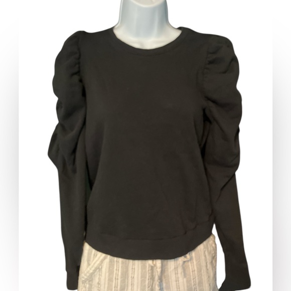 Nation LTD Tops - Nation LTD Perla Gathered Puff Sleeve Women's Top in Black Sz S. VGUC
